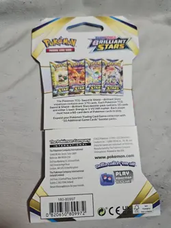 Pokemon TCG Brilliant Stars CHARIZARD ART Booster Pack NEW/SEALED - Image 2