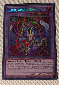 Yu-Gi-Oh TCG Garura, Wings of Resonant Life (Secret Rare) RA02-EN024 - Image 1