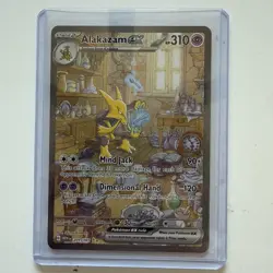 Pokemon Alakazam EX TCG Card 201/165 SV Scarlet & Violet 151 NM Condition - Image 1