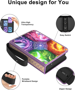 4-Pocket Card Binder for 440 Cards with Removable Sleeves and Zippered Closure - Image 3
