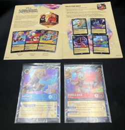 2026 LORCANA EPCOT PROMO RAPUNZEL AND DONALD DUCK CARDS & FESTIVAL QUESTBOOK - Image 3