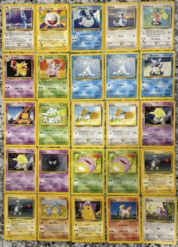 Pokemon Base Set WOTC 50-Card LOT!! Look! - Image 1