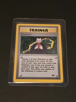 Pokemon Trading Card Giovanni Trainer 18/132 Holo - Image 1