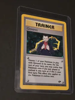 Pokemon Trading Card Giovanni Trainer 18/132 Holo - Image 4