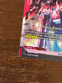 Gundam Card Game Phantom Aria Neo Zeong GD04-033 Legend Rare LR NM - Image 3