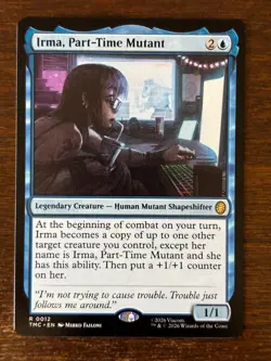 Mtg Irma, Part-Time Mutant NM/M Teenage Mutant Ninja Turtles Legendary Card - Image 2