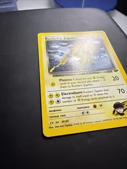 Rocket’s Zapdos Gym Challenge 15/132 Holo Rare Pokemon Card -Near Mint+ - Image 2
