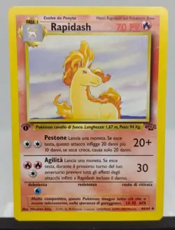 Pokemon Rapidash 1st Edition Jungle #44/64 LP card - FREE TRACKED SHIPPING - Image 1