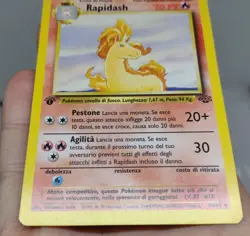 Pokemon Rapidash 1st Edition Jungle #44/64 LP card - FREE TRACKED SHIPPING - Image 3