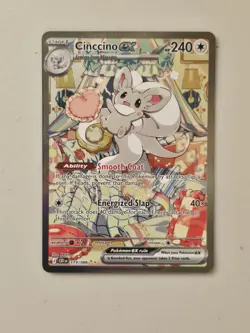 Cinccino ex 119/086 Chaos Rising Full Art Holo Rare Pokemon TCG Card NM - Image 1