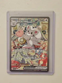 Cinccino ex 119/086 Chaos Rising Full Art Holo Rare Pokemon TCG Card NM - Image 3