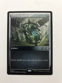 Emerald Medallion Etched Foil MTG Magic the Gathering Card NM Near Mint CMM - Image 1