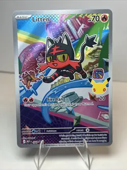NM Litten 044 ME: Mega Evolution Promo AUTHENTIC Pokemon Card - Image 1