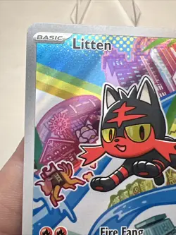 NM Litten 044 ME: Mega Evolution Promo AUTHENTIC Pokemon Card - Image 3