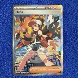 Hilda 171/086 Full Art Trainer White Flare Pokemon Card Ultra Rare NM - Image 1