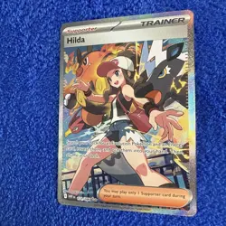 Hilda 171/086 Full Art Trainer White Flare Pokemon Card Ultra Rare NM - Image 3