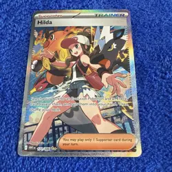 Hilda 171/086 Full Art Trainer White Flare Pokemon Card Ultra Rare NM - Image 4