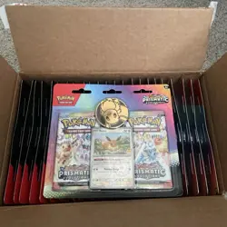 Case POKEMON TCG Scarlet & Violet 8.5 Prismatic Evolutions 2-PK Blister 24 pack - Image 4