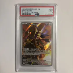 PSA 9 Zamazenta 201/182 Sv10: Destined Rivals Holo Pokemon Card TCG - Image 1