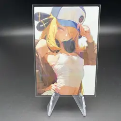 Cynthia Holographic Anime Collectible Trading Card - Image 1