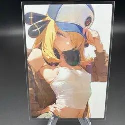 Cynthia Holographic Anime Collectible Trading Card - Image 2