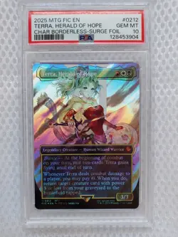 2025 MTG Final fantasy Terra, herald of hope #0212 card graded psa gem mt 10. - Image 1