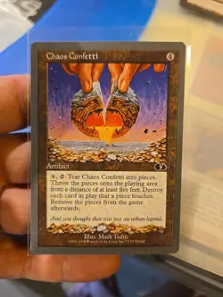 MTG Unglued Chaos Confetti Never Played Check Pics - Image 1