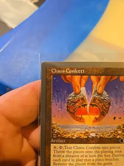 MTG Unglued Chaos Confetti Never Played Check Pics - Image 3
