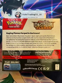 2023 Pokemon TCG OBSIDIAN FLAMES Booster Box Sealed - Image 2