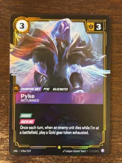 Riftbound Foil Pyke - Returned (Alternate Art) 145a/219 Unleashed NM - Image 2
