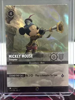 Disney Lorcana Mickey Mouse Trumpeter 220/204 | ENCHANTED | Into the Inklands - Image 1