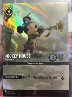 Disney Lorcana Mickey Mouse Trumpeter 220/204 | ENCHANTED | Into the Inklands - Image 5