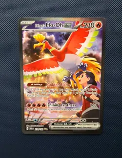 Ethan's Ho-Oh ex 230/182 Destined Rivals Pokemon TCG Special Illustration Rare - Image 1