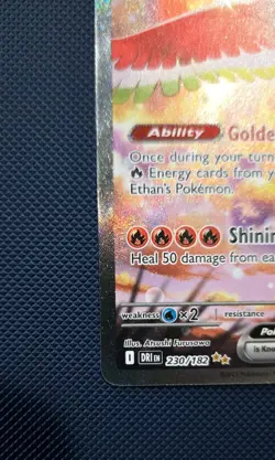 Ethan's Ho-Oh ex 230/182 Destined Rivals Pokemon TCG Special Illustration Rare - Image 4