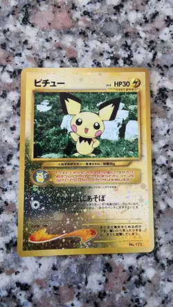 POKEMON - PICHU - NEO FILE - REVERSE HOLO - JAPANESE - EXCELLENT Nuovo Perfetto - Image 1