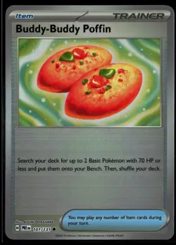 Buddy-Buddy Poffin 101/131 Prismatic Evolutions POKEBALL Uncommon Pokemon - Image 1