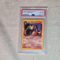 2000 Pokemon Rocket Non Holo Dark Charizard PSA 8 NM-MT - Image 1