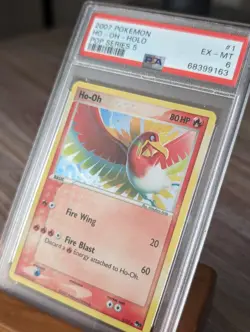 2007 Pokemon POP Series 5 Ho-Oh Holo #1 PSA 6 - Image 2