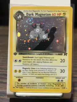 Pokemon Tcg Team Rocket 11/82 DARK MAGNETON Holo 1st Edition - Image 1