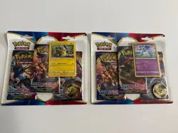 Pokemon Sword & Shield (Base) SEALED 3-Pack Blister Set - Pack Art And Promo Set - Image 1