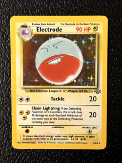 Electrode - 2/64 Jungle Unlimited Holo Rare Pokemon - NM - Image 1