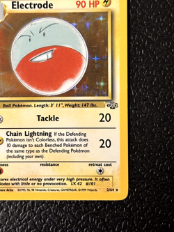 Electrode - 2/64 Jungle Unlimited Holo Rare Pokemon - NM - Image 4