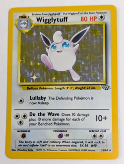 1999 Pokemon TCG Wigglytuff Holo Jungle Set 16/64 Unlimited Rare NM - Image 1