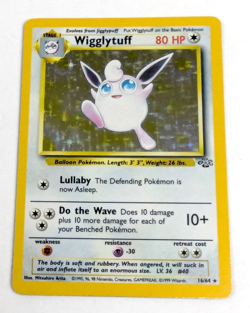 1999 Pokemon TCG Wigglytuff Holo Jungle Set 16/64 Unlimited Rare NM - Image 4