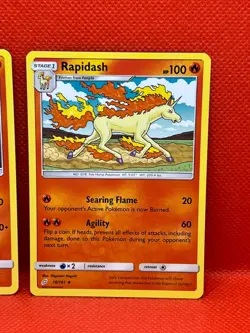 Pokemon Tcg Ponyta 17/181 & Rapidash 18/181 Team Up Non Holo - Image 3