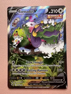 Tornadus V 185/198 Alt Art Near Mint - Pokemon TCG Sword & Shield Chilling Reign - Image 1