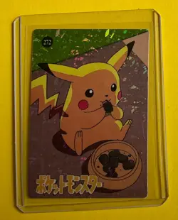 PIKACHU PIKACHEW Pokemon Pocket Monsters Vending Prism Sticker HOLO FOIL Japan - Image 1