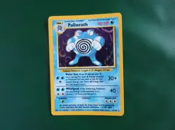 Pokemon Base Set Poliwrath 13/102, Near Mint NM Holo - Image 1