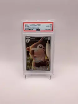 2025 POKEMON JTG EN-JOURNEY TOGETHER ILLUSTRATION RARE #168 FURRET PSA 10 - Image 1