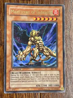 Yu-Gi-Oh TCG - Manticore of Darkness - IOC-067 - Ultra Rare - 1st Edition VGC - Image 2